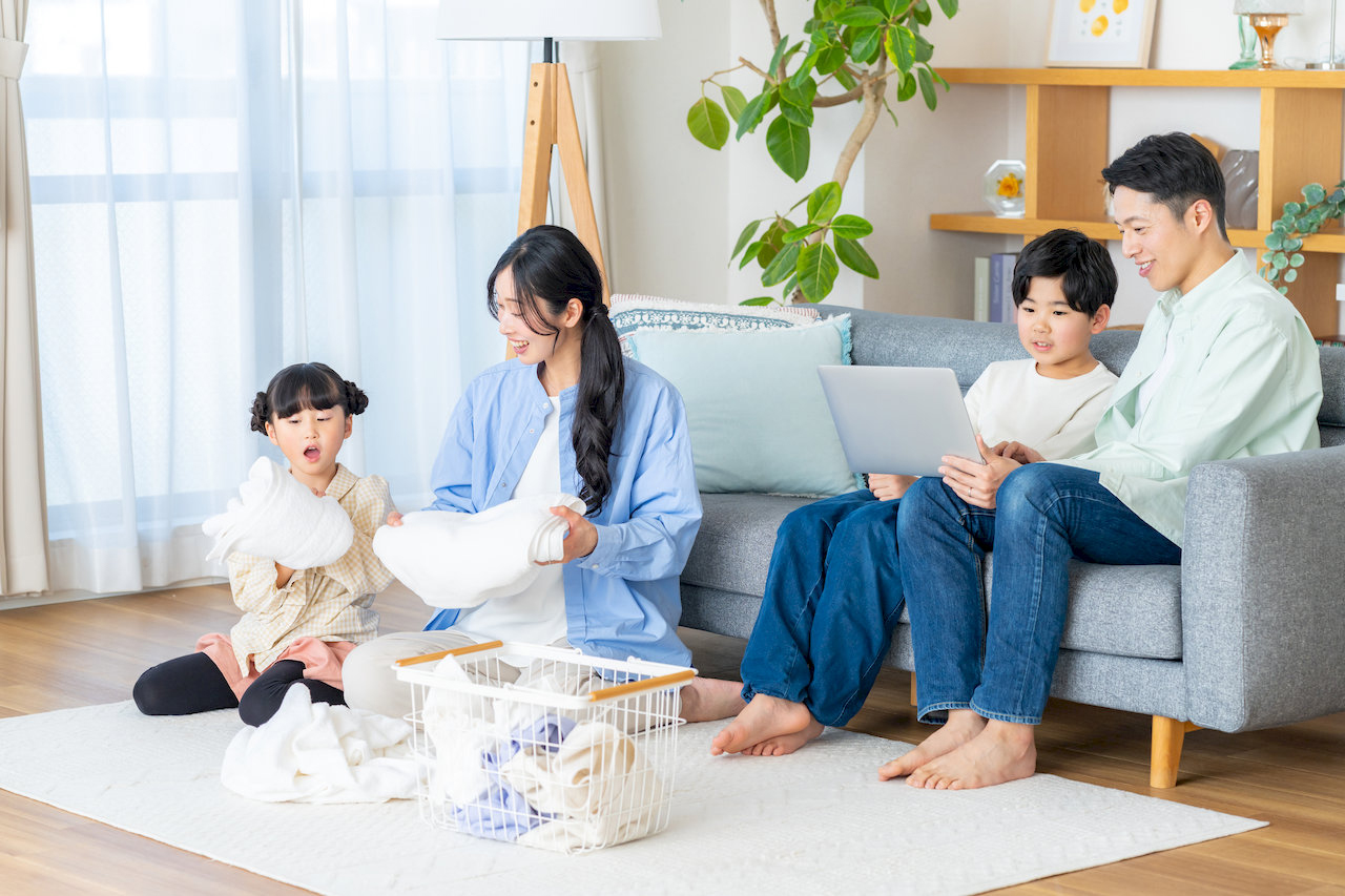 快適に過ごす室内の様子