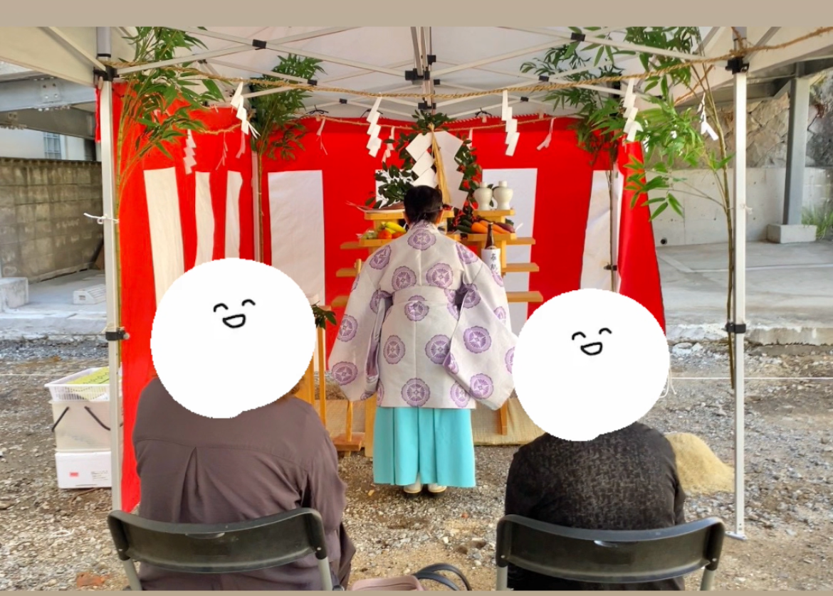 🎊2現場にて地鎮祭が行われました🎊